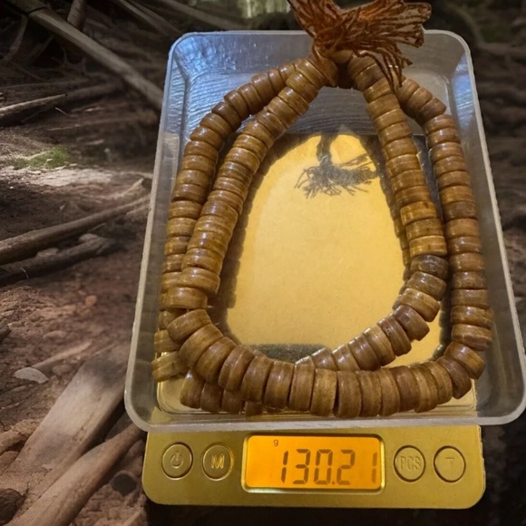 Vintage Brown 12mm yak bone 108 Tibetan rosary beads mala for prayers,meditation - Picture 10 of 10